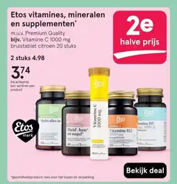 Etos Etos vitamines, mineralen en supplementen aanbieding