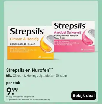 Etos Strepsils en Nurofen*** aanbieding