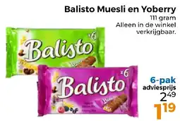 Trekpleister Balisto Muesli en Yoberry aanbieding