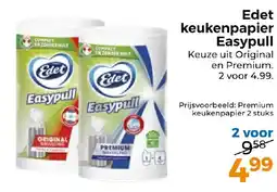 Trekpleister Edet keukenpapier Easypull aanbieding