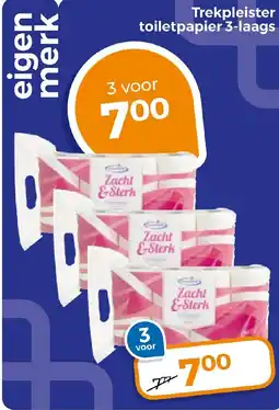 Trekpleister Trekpleister toiletpapier 3 laags aanbieding