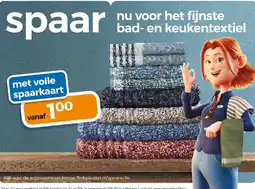 Trekpleister bad en keukentextiel aanbieding