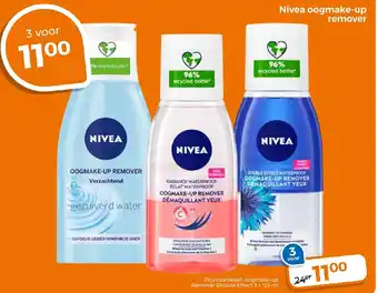 Trekpleister Nivea oogmake up remover aanbieding