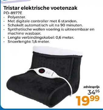 Trekpleister Tristar elektrische voetenzak aanbieding