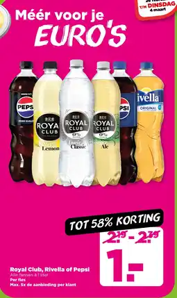 PLUS Royal Club, Rivella of Pepsi aanbieding