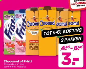 PLUS Chocomel of Fristi aanbieding