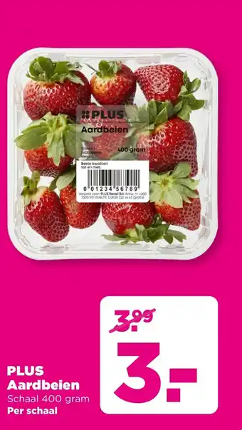 PLUS PLUS Aardbeien aanbieding