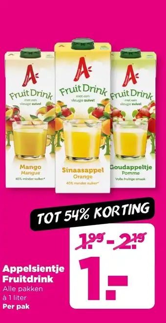 PLUS Appelsientje Fruitdrink aanbieding