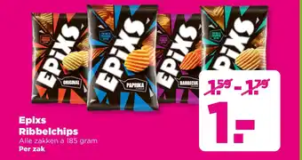 PLUS Epixs Ribbelchips aanbieding