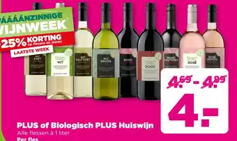 PLUS PLUS of Biologisch PLUS Huiswijn aanbieding