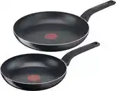 Bol.com Tefal Easy Cook & Clean Koekenpannenset - 24/28 cm aanbieding