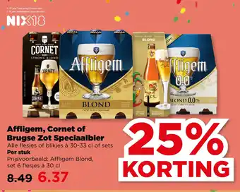 PLUS Affligem, Cornet of Brugse Zot Speciaalbier aanbieding