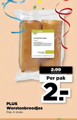 PLUS PLUS Worstenbroodjes aanbieding