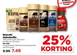 PLUS Nescafé Oploskoffie aanbieding