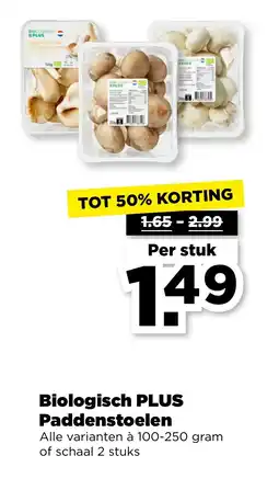 PLUS Biologisch PLUS Paddenstoelen aanbieding