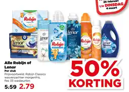 PLUS Alle Robijn of lenor aanbieding