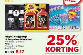 PLUS Flügel, Vluggertje of Dropshot Mini shot aanbieding