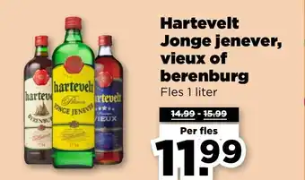 PLUS Hartevelt Jonge jenever, vieux of berenburg aanbieding