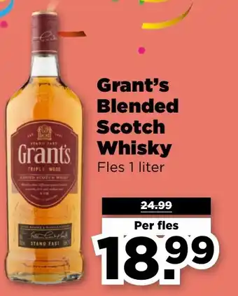 PLUS Grant's Blended Scotch Whisky aanbieding