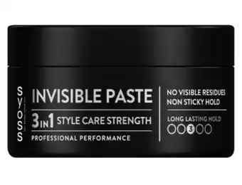De Online Drogist Syoss Paste Invisible Paste 3in1 Style Care Strength Long Lasting Hold 3 aanbieding