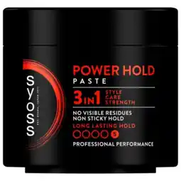 De Online Drogist Syoss Paste Men Power Hold Paste 3in1 Long Lasting Hold 5 aanbieding