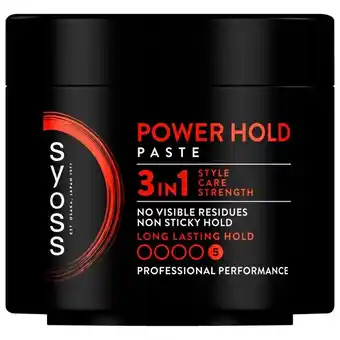 De Online Drogist Syoss Paste Men Power Hold Paste 3in1 Long Lasting Hold 5 aanbieding