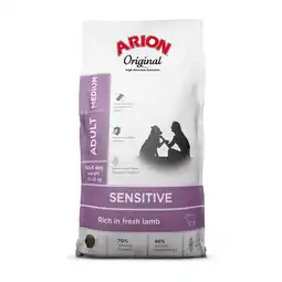 Zooplus 2x12kg Arion Original Sensitive Medium Breed Lam hondenvoer droog aanbieding