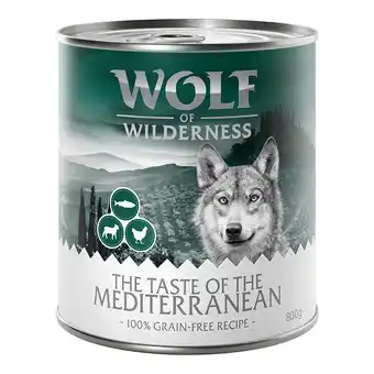 Zooplus 24x800g The Taste of The Mediterranean Wolf of Wilderness Hondenvoer aanbieding