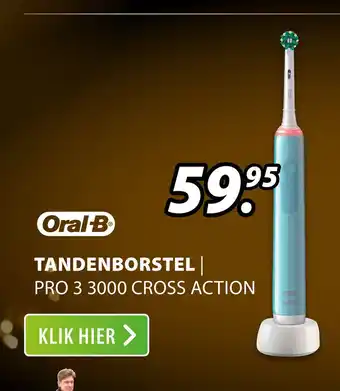 Expert Oral B Tandenborstel | Pro 3 3000 Cross Action aanbieding