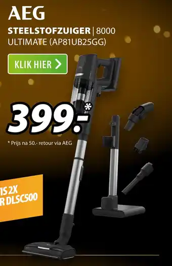 Expert AEG Steelstofzuiger | 8000 ULTIMATE (AP81UB25GG) aanbieding