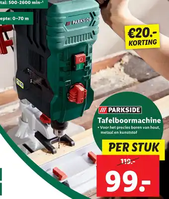 Lidl Parkside Tafelboormachine aanbieding