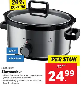 Lidl Silvercrest Slowcooker Owcook aanbieding