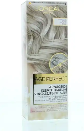 Bol.com L'Oréal Paris Age Perfect Color Age Perfect Verzorgende Kleurbehandeling - Nuance van Beige aanbieding