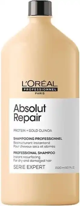 Bol.com L'Oréal Professionnel Serie Expert Absolut Repair Gold Shampoo 1500 ml - vrouwen - Voor aanbieding