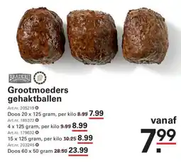 De Kweker Grootmoeders gehaktballen aanbieding