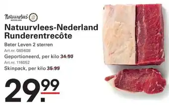 De Kweker Natuurvlees Nederland Runderentrecôte aanbieding