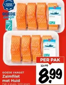 Vomar Voordeelmarkt GOEDE VANGST Zalmfilet met Huid aanbieding