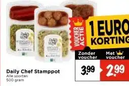 Vomar Voordeelmarkt Daily Chef Stamppot aanbieding