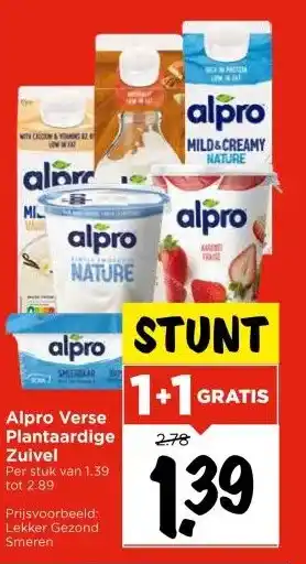 Vomar Voordeelmarkt Alpro Verse Plantaardige Zuivel aanbieding