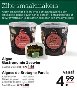 De Kweker Algae Gastronomie Zeewier aanbieding