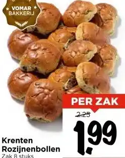 Vomar Voordeelmarkt Krenten Rozijnenbollen aanbieding