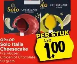 Vomar Voordeelmarkt OP=OP Solo Italia Cheesecake aanbieding