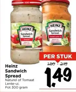 Vomar Voordeelmarkt Heinz Sandwich Spread aanbieding