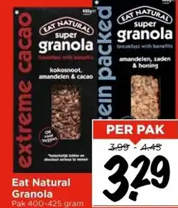 Vomar Voordeelmarkt Eat Natural Granola Pak 400-425 gram aanbieding