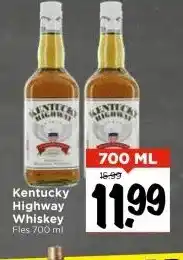 Vomar Voordeelmarkt Kentucky Highway Whiskey Fles 700 ml aanbieding