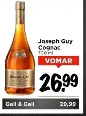 Vomar Voordeelmarkt Joseph Guy Cognac 700 ml aanbieding