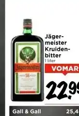 Vomar Voordeelmarkt Jäger- meister Kruiden- bitter 1 liter aanbieding