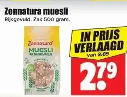 Dirk Zonnatura muesli Rijkgevuld. aanbieding