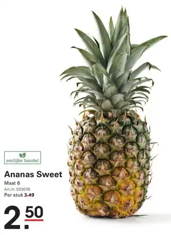 De Kweker Ananas Sweet aanbieding