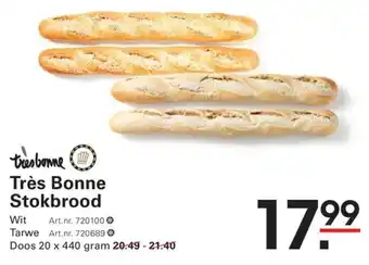 De Kweker Très Bonne Stokbrood aanbieding